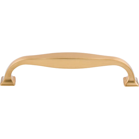 Top Knobs TK723HB: 5-1/16" cc Contour D-Handle Cabinet Pull - Honey Bronze