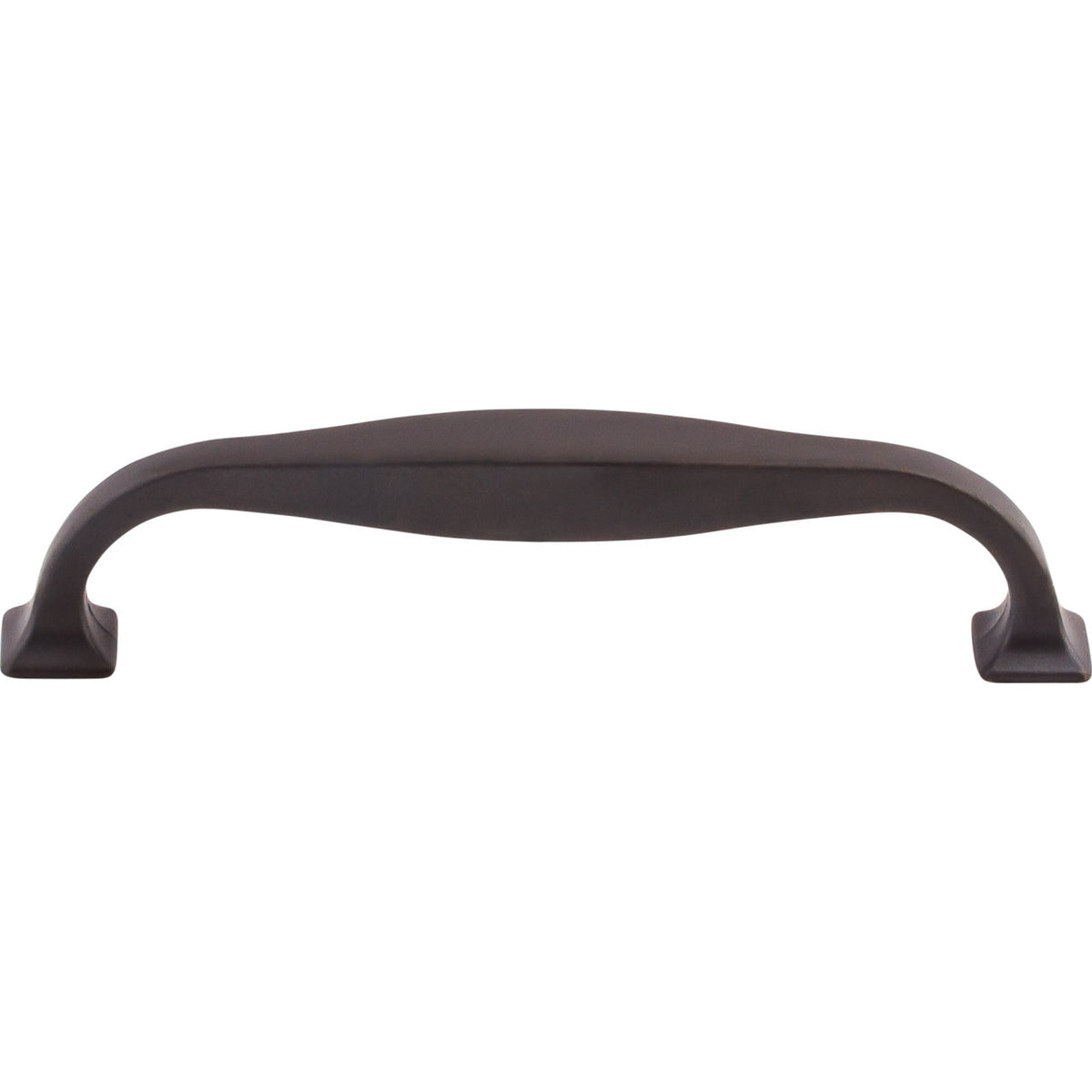 Top Knobs TK723SAB: 5-1/16" cc Contour D-Handle Cabinet Pull - Sable