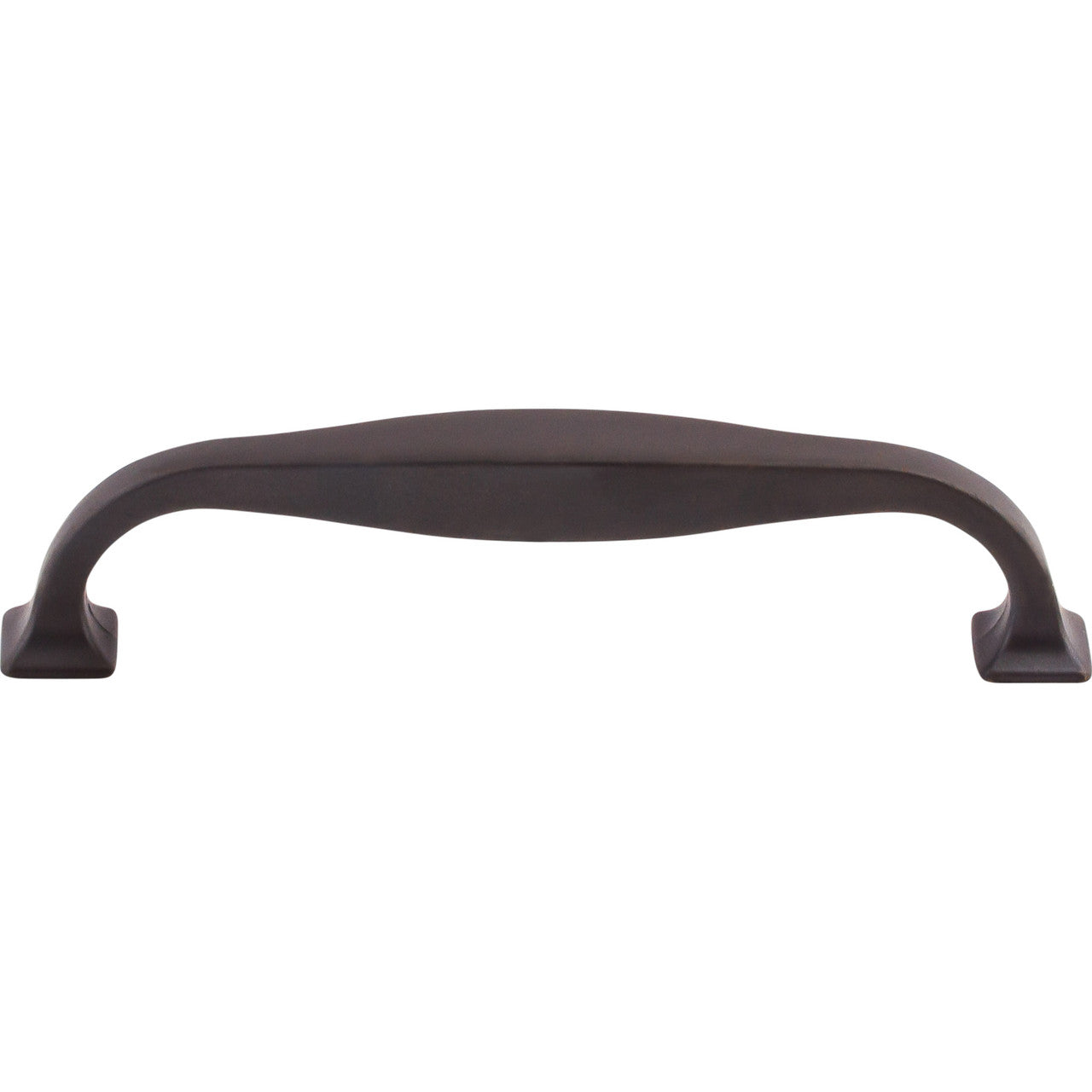 Top Knobs TK723SAB: 5-1/16" cc Contour D-Handle Cabinet Pull - Sable