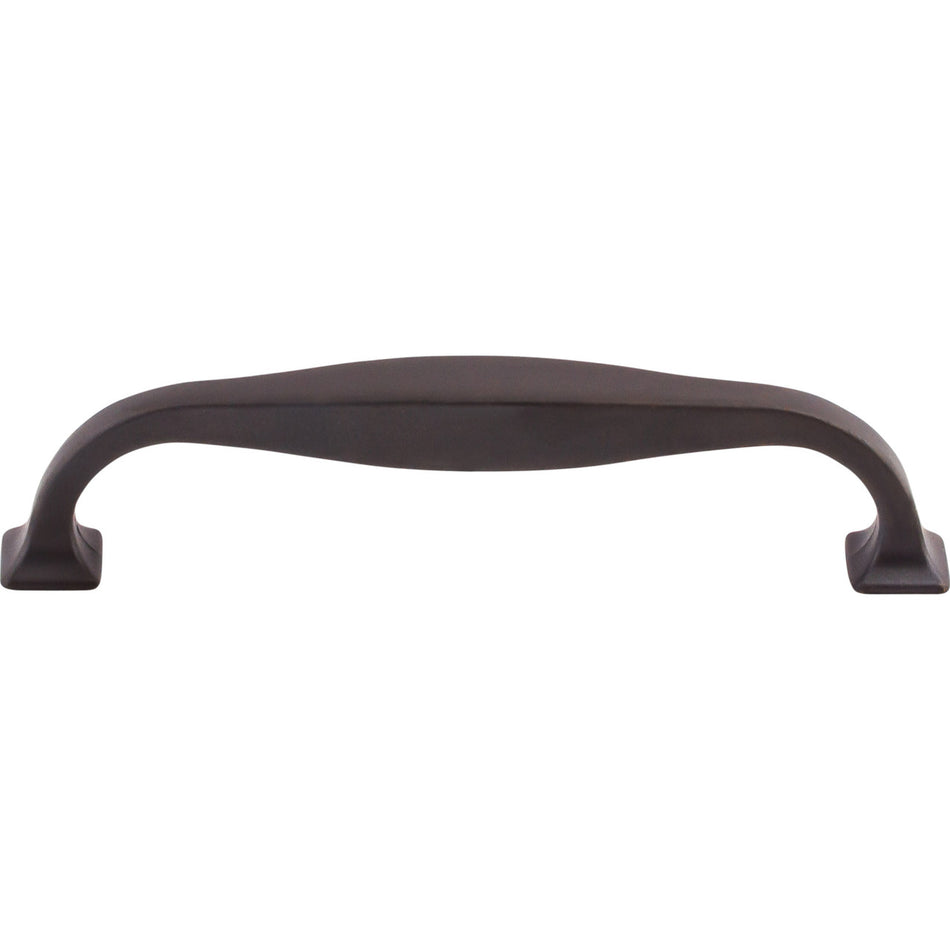 Top Knobs TK723SAB: 5-1/16" cc Contour D-Handle Cabinet Pull - Sable