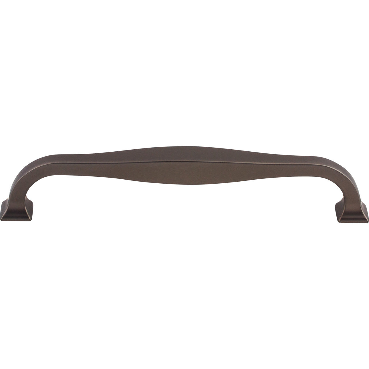 Top Knobs TK724AG: 6-5/16" cc Contour D-Handle Cabinet Pull - Ash Gray
