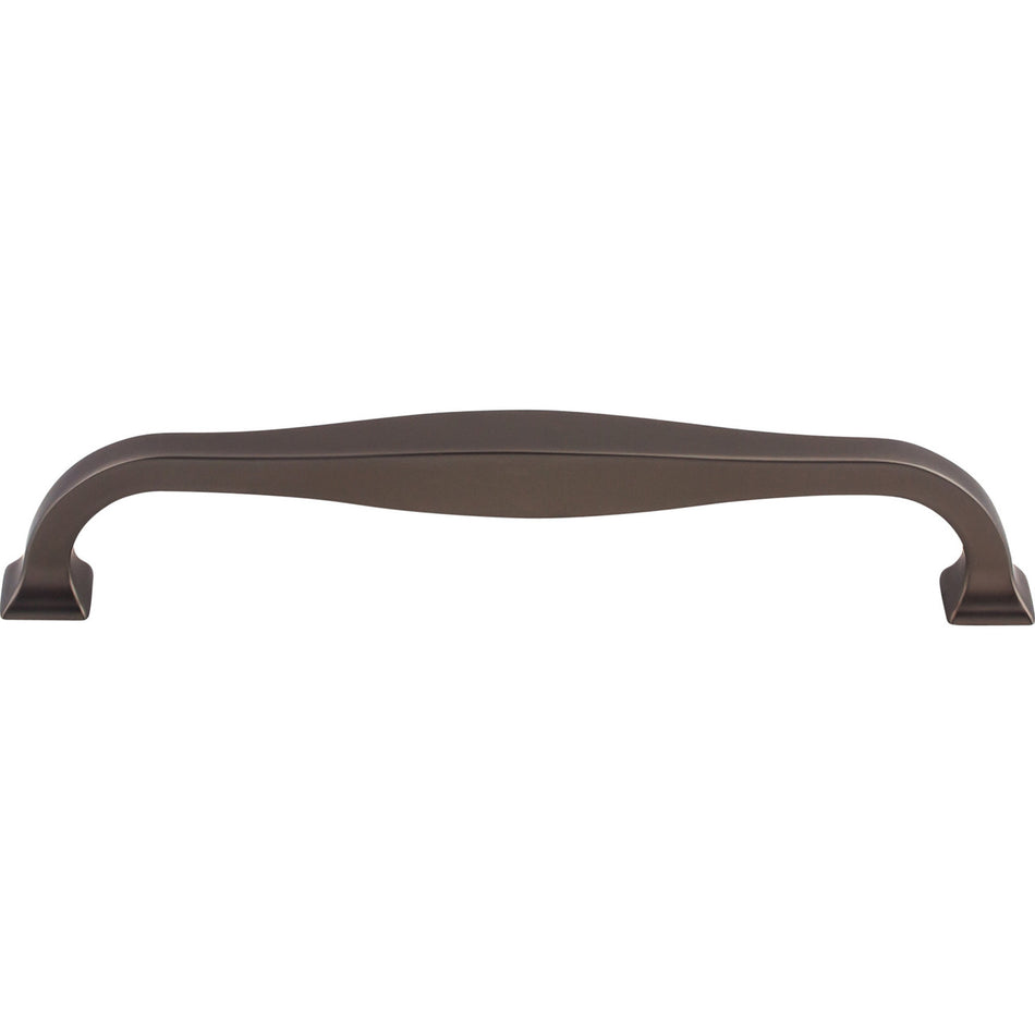 Top Knobs TK724AG: 6-5/16" cc Contour D-Handle Cabinet Pull - Ash Gray