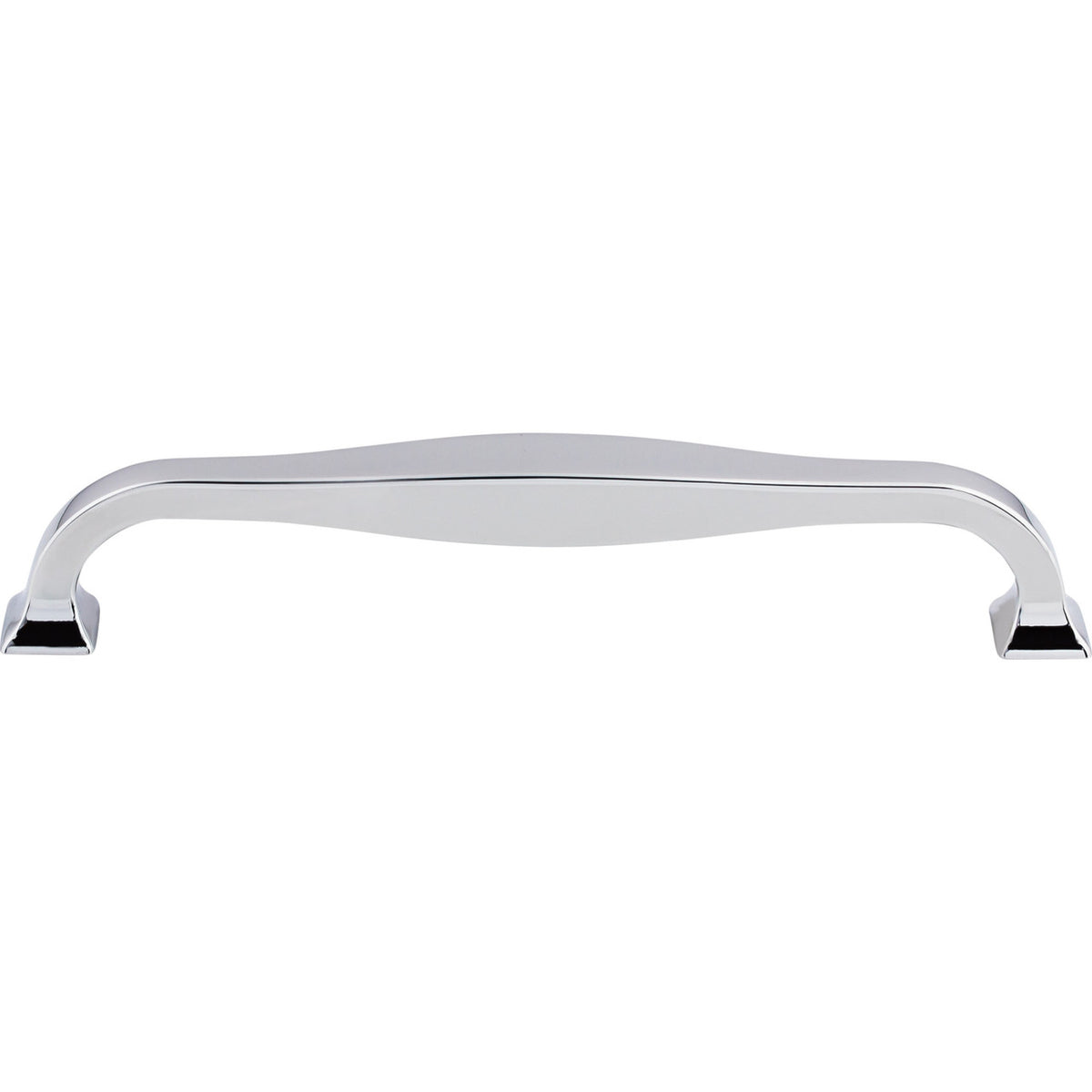 Top Knobs TK724PC: 6-5/16" cc Contour D-Handle Cabinet Pull - Polished Chrome