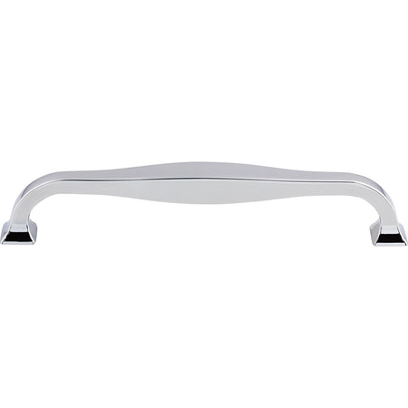 Top Knobs TK724PC: 6-5/16" cc Contour D-Handle Cabinet Pull - Polished Chrome