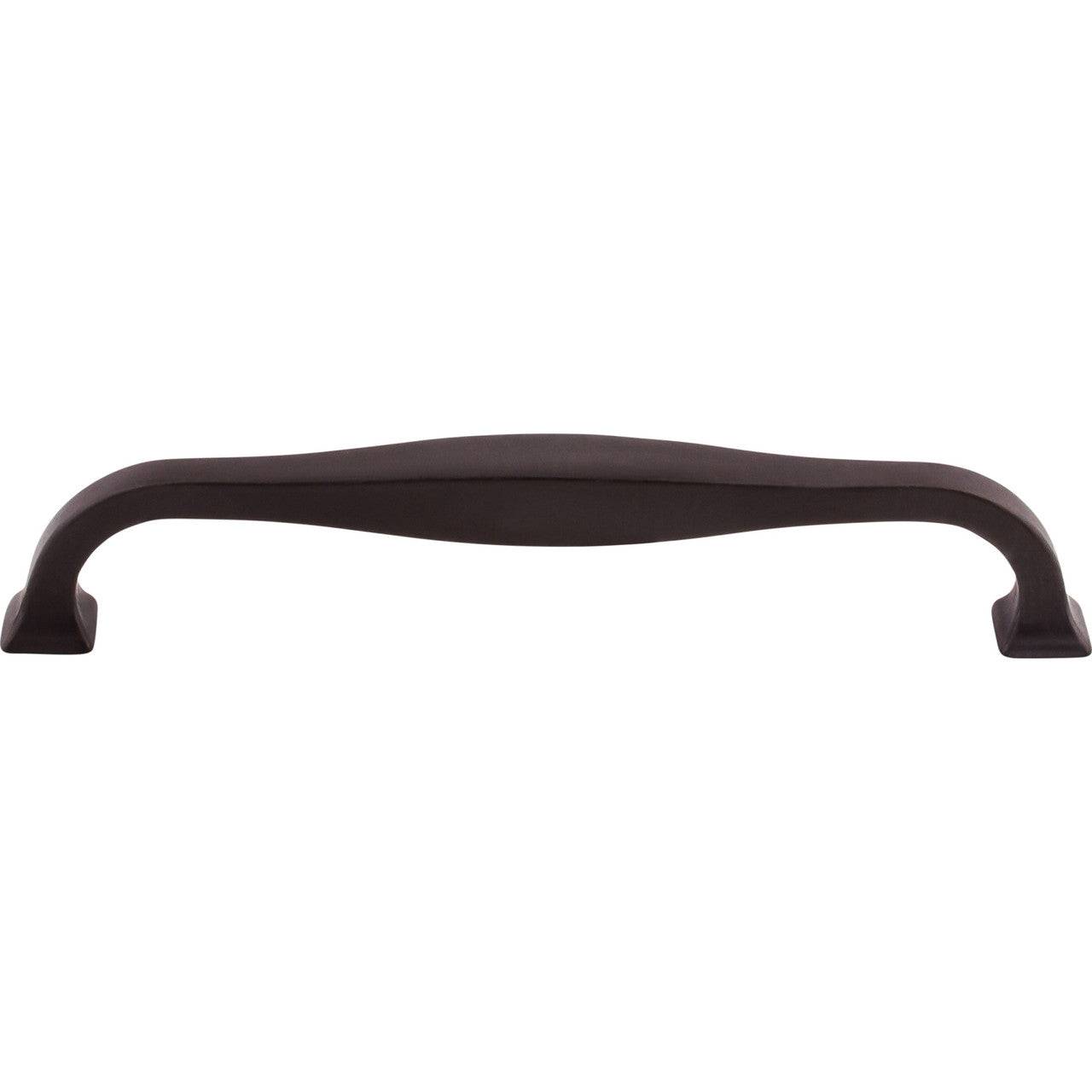 Top Knobs TK724SAB: 6-5/16" cc Contour D-Handle Cabinet Pull - Sable