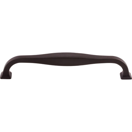 Top Knobs TK724SAB: 6-5/16" cc Contour D-Handle Cabinet Pull - Sable