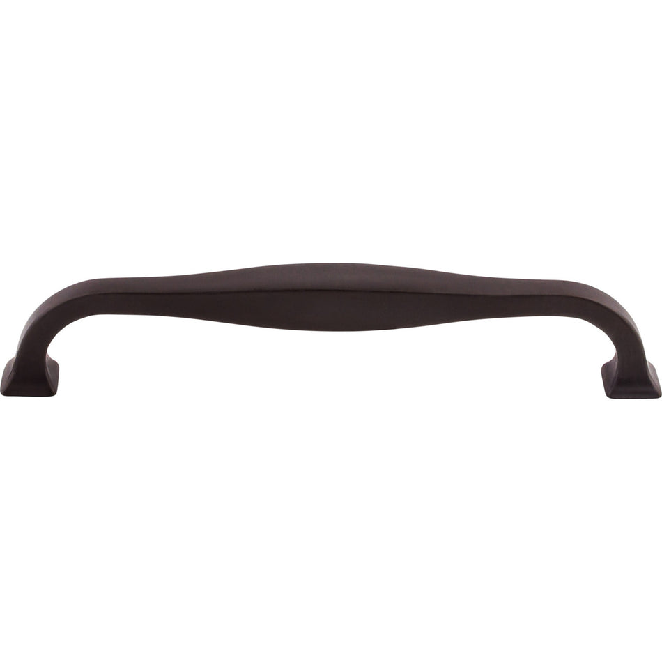 Top Knobs TK724SAB: 6-5/16" cc Contour D-Handle Cabinet Pull - Sable