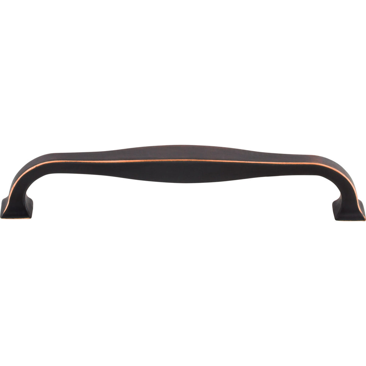 Top Knobs TK724UM: 6-5/16" cc Contour D-Handle Cabinet Pull - Umbrio