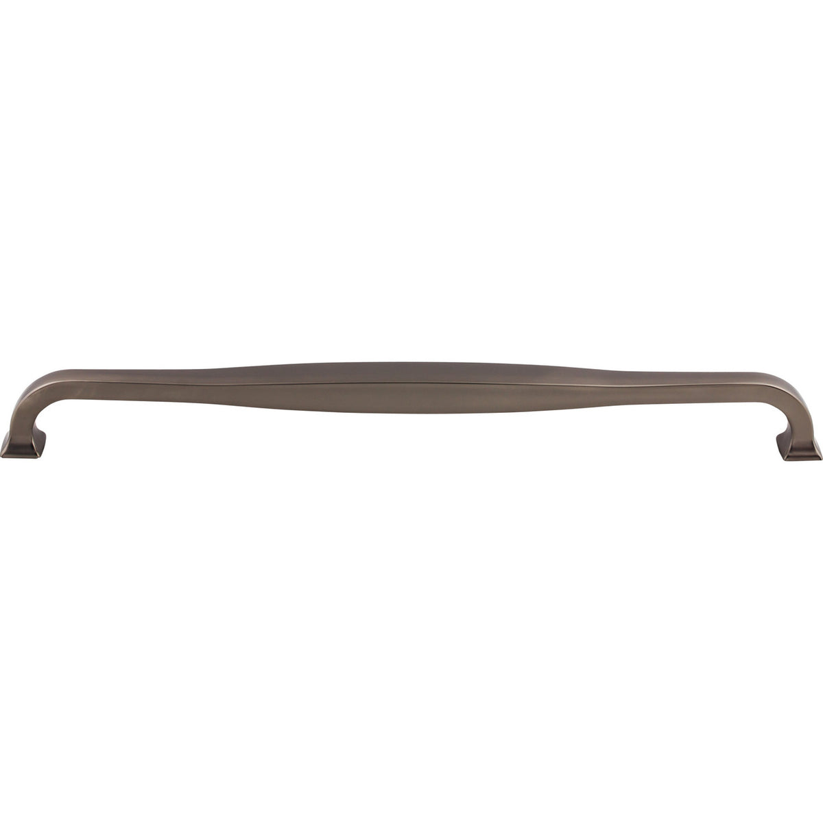 Top Knobs TK726AG: 12" cc Contour D-Handle Cabinet Pull - Ash Gray