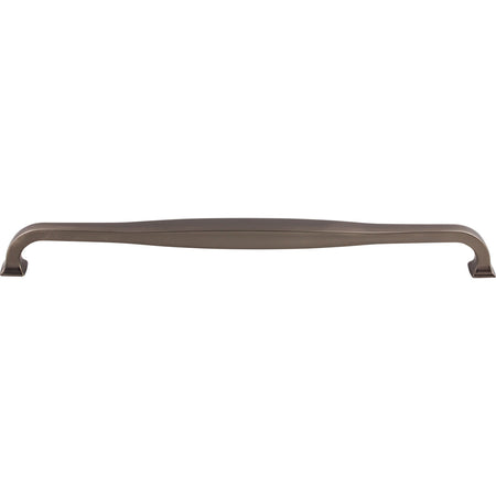 Top Knobs TK726AG: 12" cc Contour D-Handle Cabinet Pull - Ash Gray