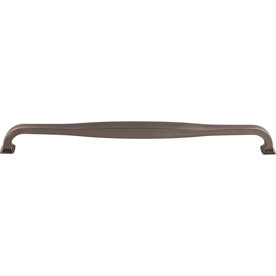 Top Knobs TK726AG: 12" cc Contour D-Handle Cabinet Pull - Ash Gray