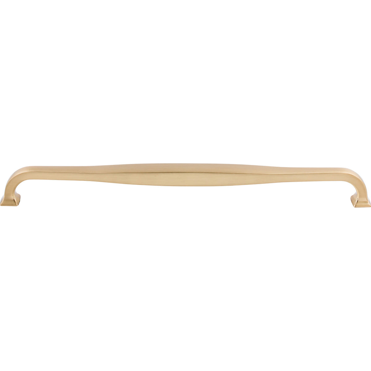 Top Knobs TK726HB: 12" cc Contour D-Handle Cabinet Pull - Honey Bronze