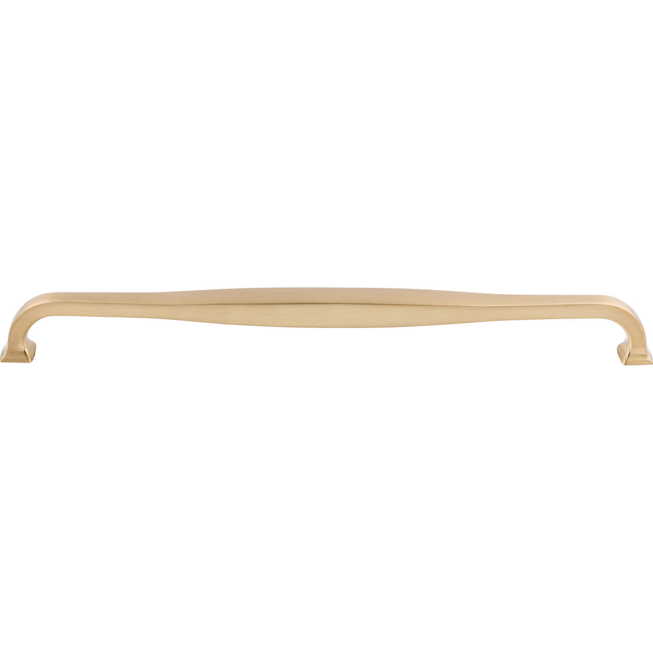 Top Knobs TK726HB: 12" cc Contour D-Handle Cabinet Pull - Honey Bronze