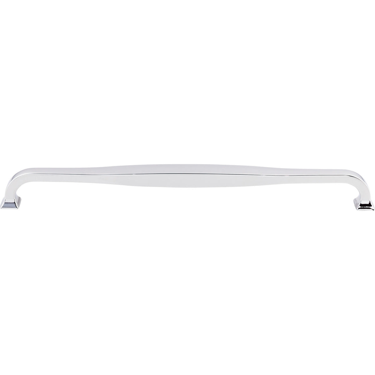 Top Knobs TK726PC: 12" cc Contour D-Handle Cabinet Pull - Polished Chrome