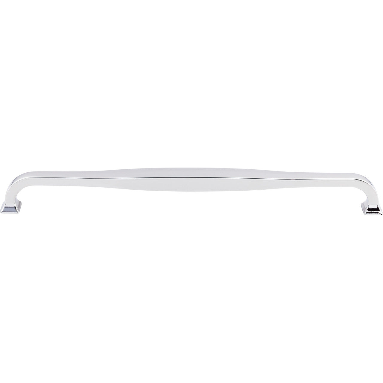 Top Knobs TK726PC: 12" cc Contour D-Handle Cabinet Pull - Polished Chrome