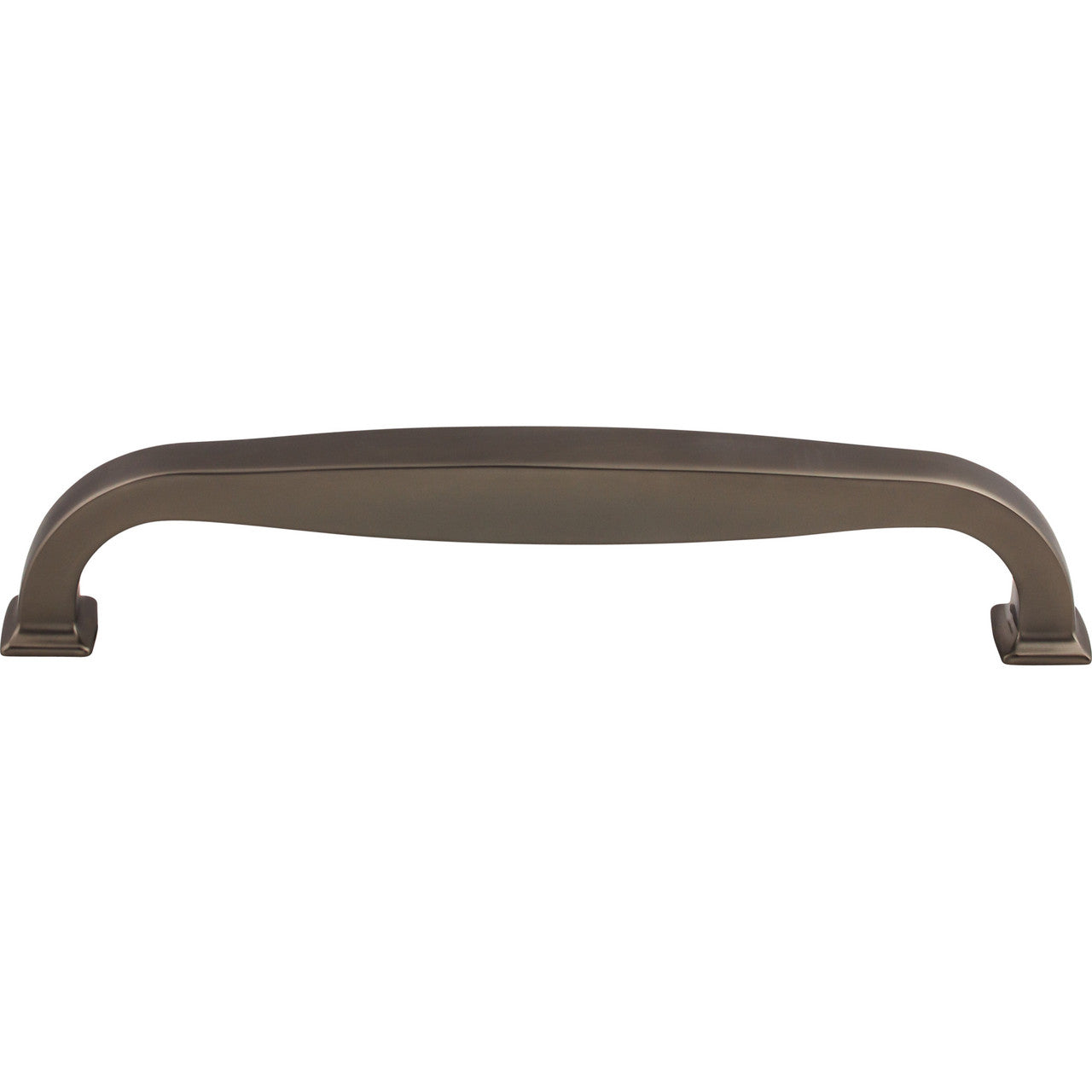 Top Knobs TK727AG: 8" cc Contour D-Handle Appliance Pull - Ash Gray