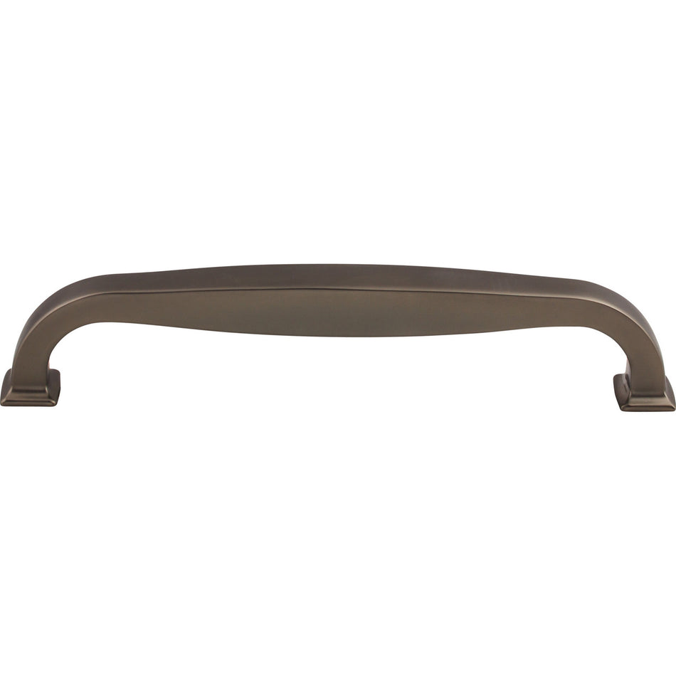 Top Knobs TK727AG: 8" cc Contour D-Handle Appliance Pull - Ash Gray