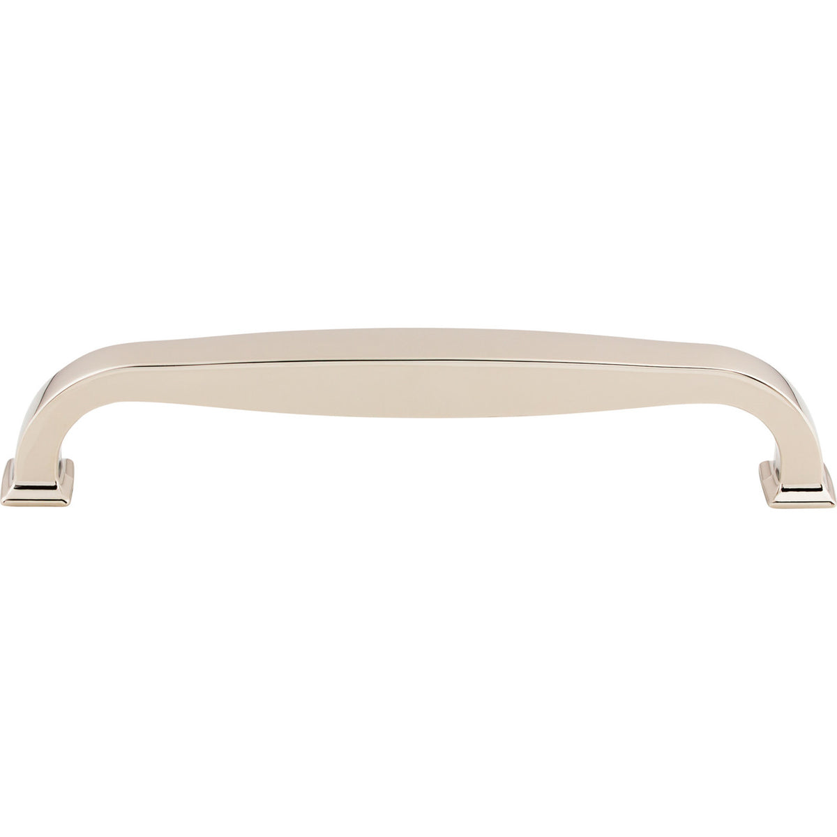 Top Knobs TK727PN: 8" cc Contour D-Handle Appliance Pull - Polished Nickel