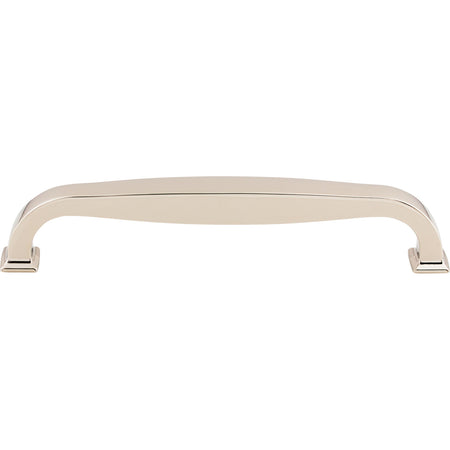 Top Knobs TK727PN: 8" cc Contour D-Handle Appliance Pull - Polished Nickel