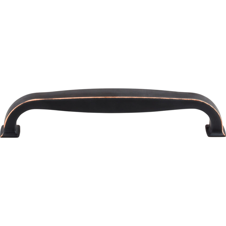 Top Knobs TK727UM: 8" cc Contour D-Handle Appliance Pull - Umbrio