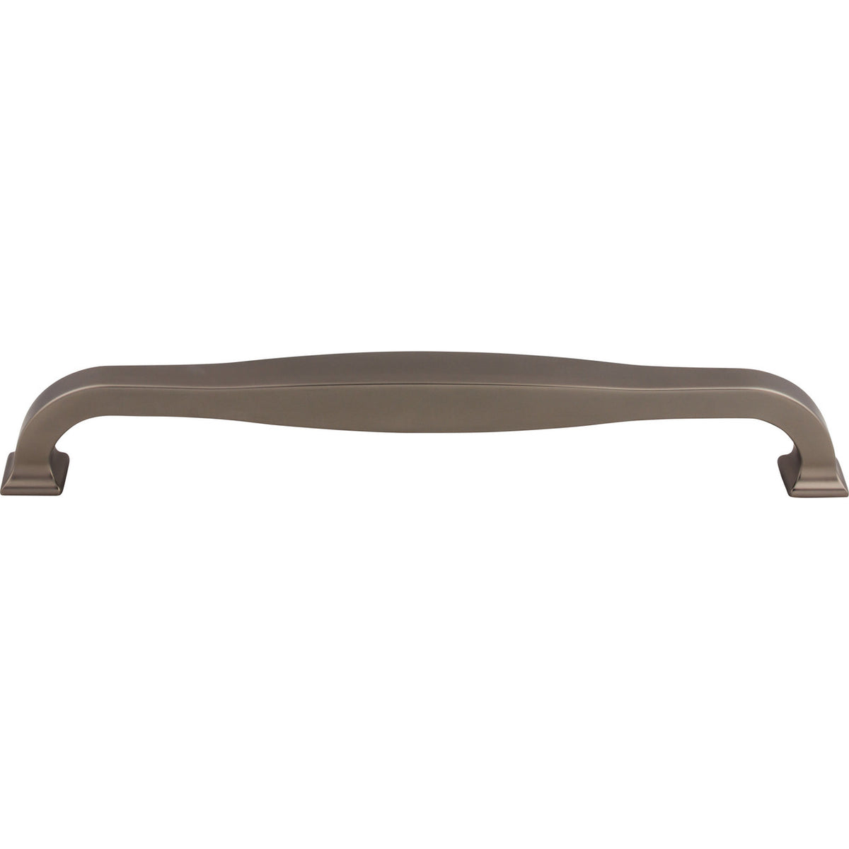Top Knobs TK728AG: 12" cc Contour D-Handle Appliance Pull - Ash Gray