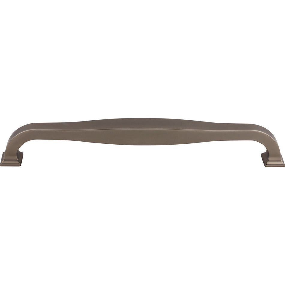 Top Knobs TK728AG: 12" cc Contour D-Handle Appliance Pull - Ash Gray