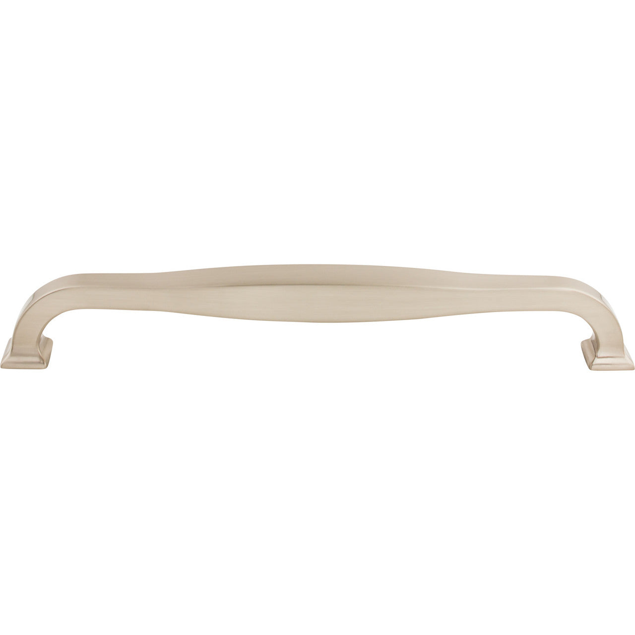 Top Knobs TK728BSN: 12" cc Contour D-Handle Appliance Pull - Brushed Satin Nickel