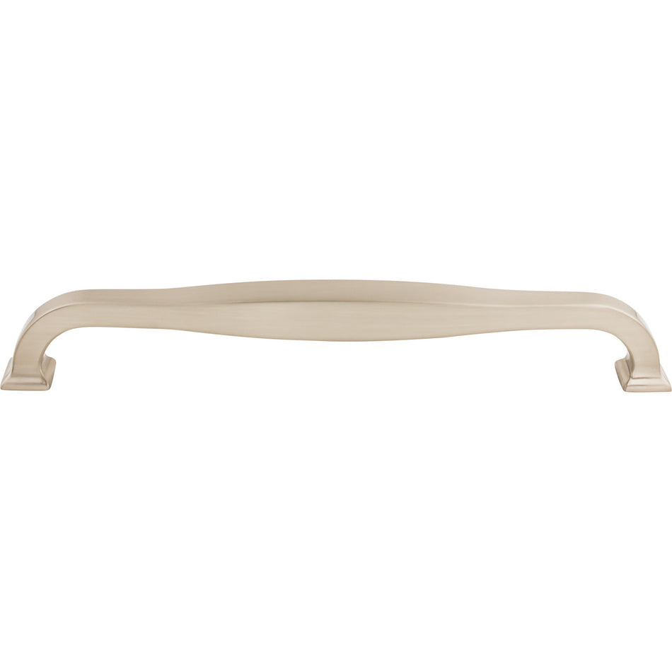 Top Knobs TK728BSN: 12" cc Contour D-Handle Appliance Pull - Brushed Satin Nickel