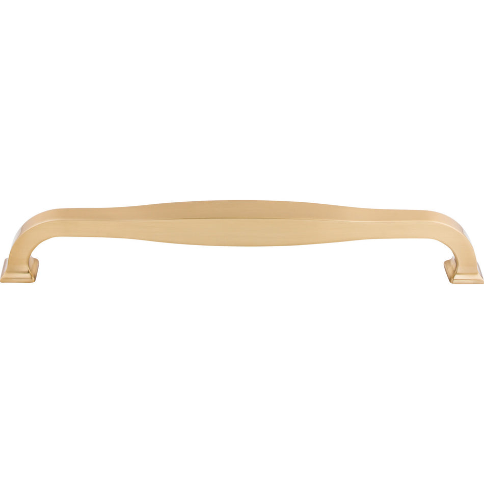 Top Knobs TK728HB: 12" cc Contour D-Handle Appliance Pull - Honey Bronze