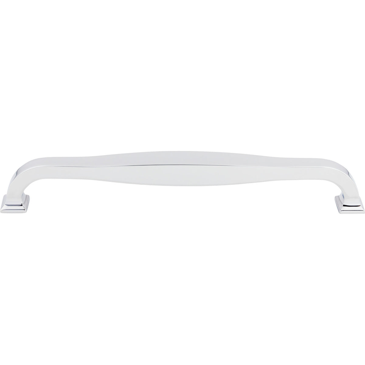 Top Knobs TK728PC: 12" cc Contour D-Handle Appliance Pull - Polished Chrome