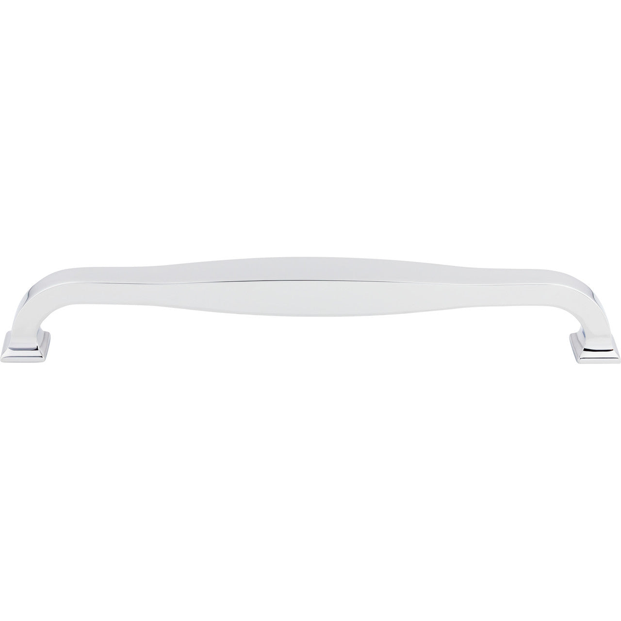 Top Knobs TK728PC: 12" cc Contour D-Handle Appliance Pull - Polished Chrome