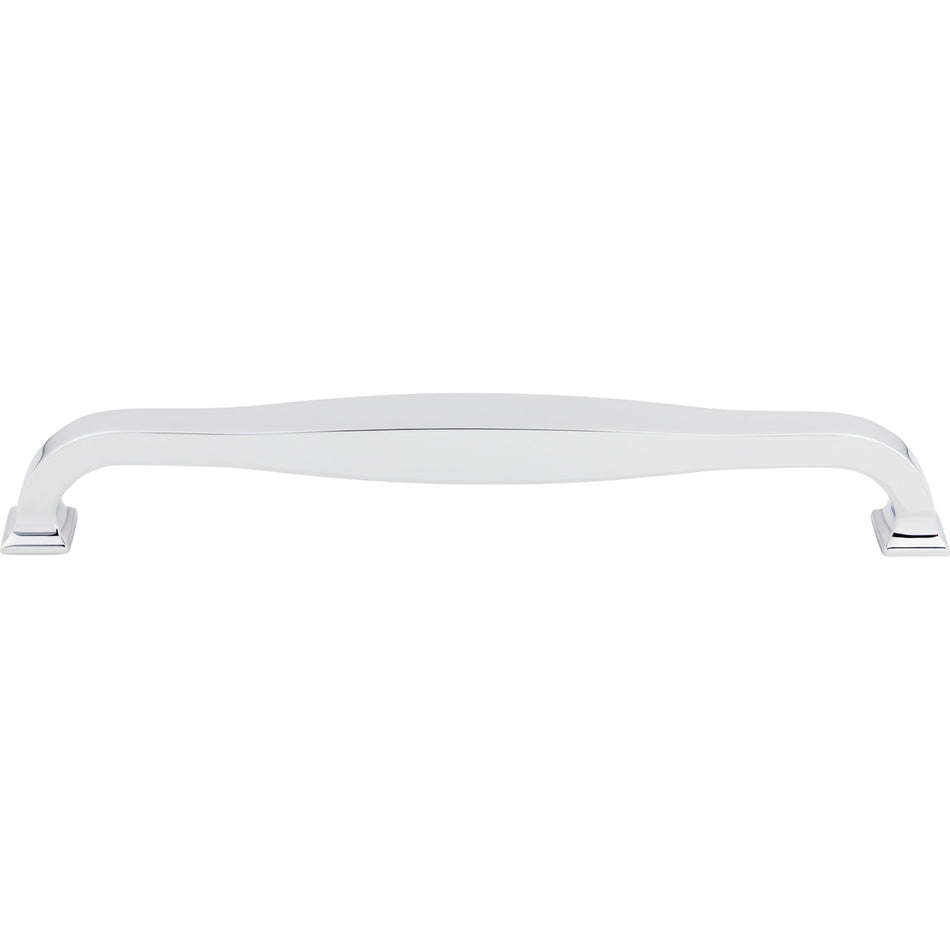 Top Knobs TK728PC: 12" cc Contour D-Handle Appliance Pull - Polished Chrome