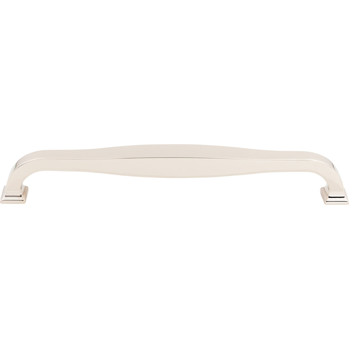 Top Knobs TK728PN: 12" cc Contour D-Handle Appliance Pull - Polished Nickel
