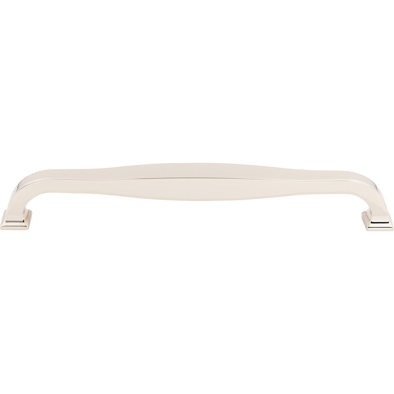 Top Knobs TK728PN: 12" cc Contour D-Handle Appliance Pull - Polished Nickel