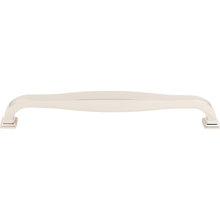 Top Knobs TK728PN: 12" cc Contour D-Handle Appliance Pull - Polished Nickel