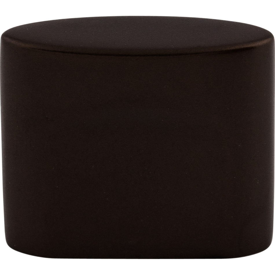 Top Knobs TK73ORB: 1-1/4" cc Sanctuary Oval Slot Cabinet Knob - Oil Rubbed Bronze