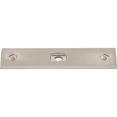 Top Knobs TK741BSN: Channing Rectangle Backplate - Brushed Satin Nickel
