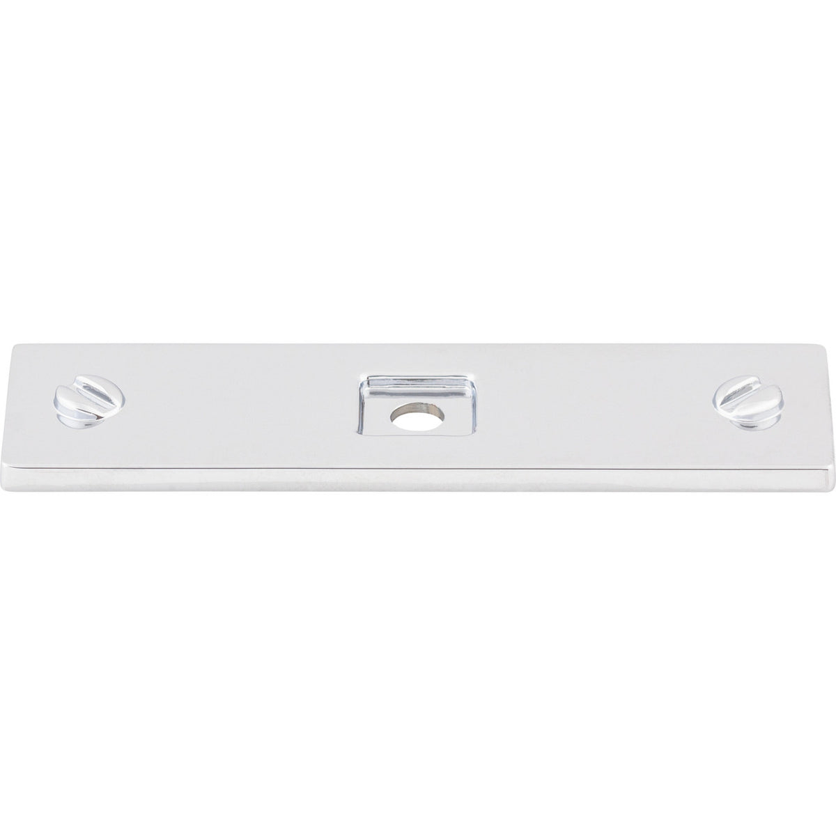 Top Knobs TK741PC: Channing Rectangle Backplate - Polished Chrome