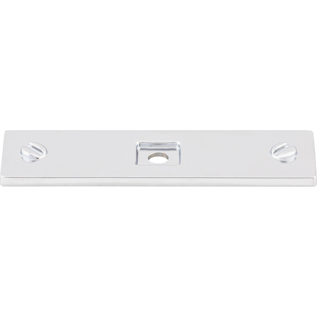 Top Knobs TK741PC: Channing Rectangle Backplate - Polished Chrome