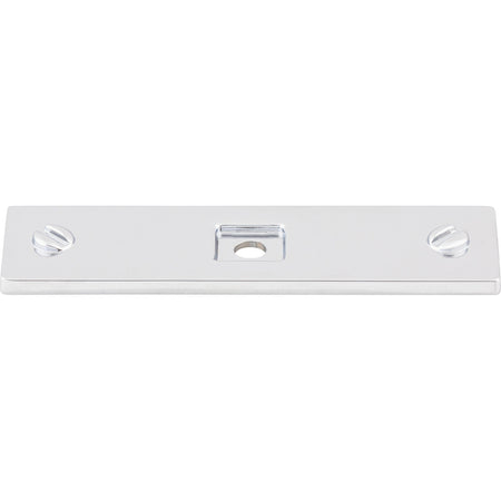 Top Knobs TK741PC: Channing Rectangle Backplate - Polished Chrome