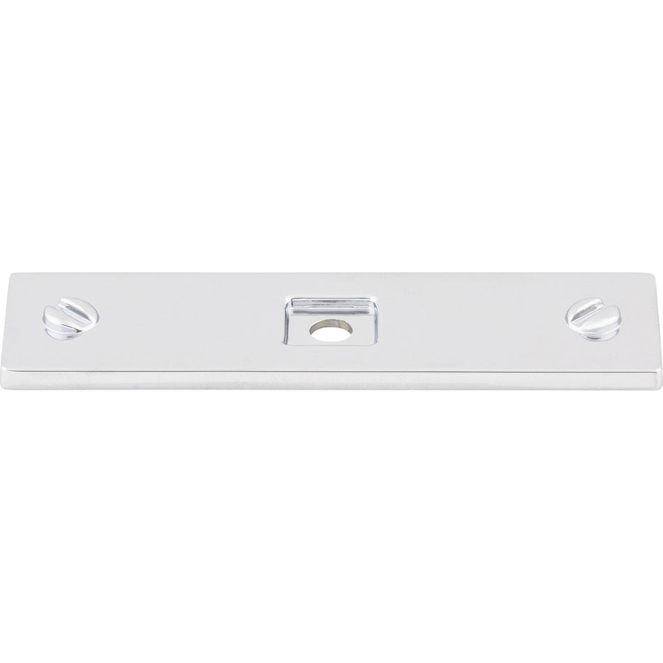 Top Knobs TK741PC: Channing Rectangle Backplate - Polished Chrome