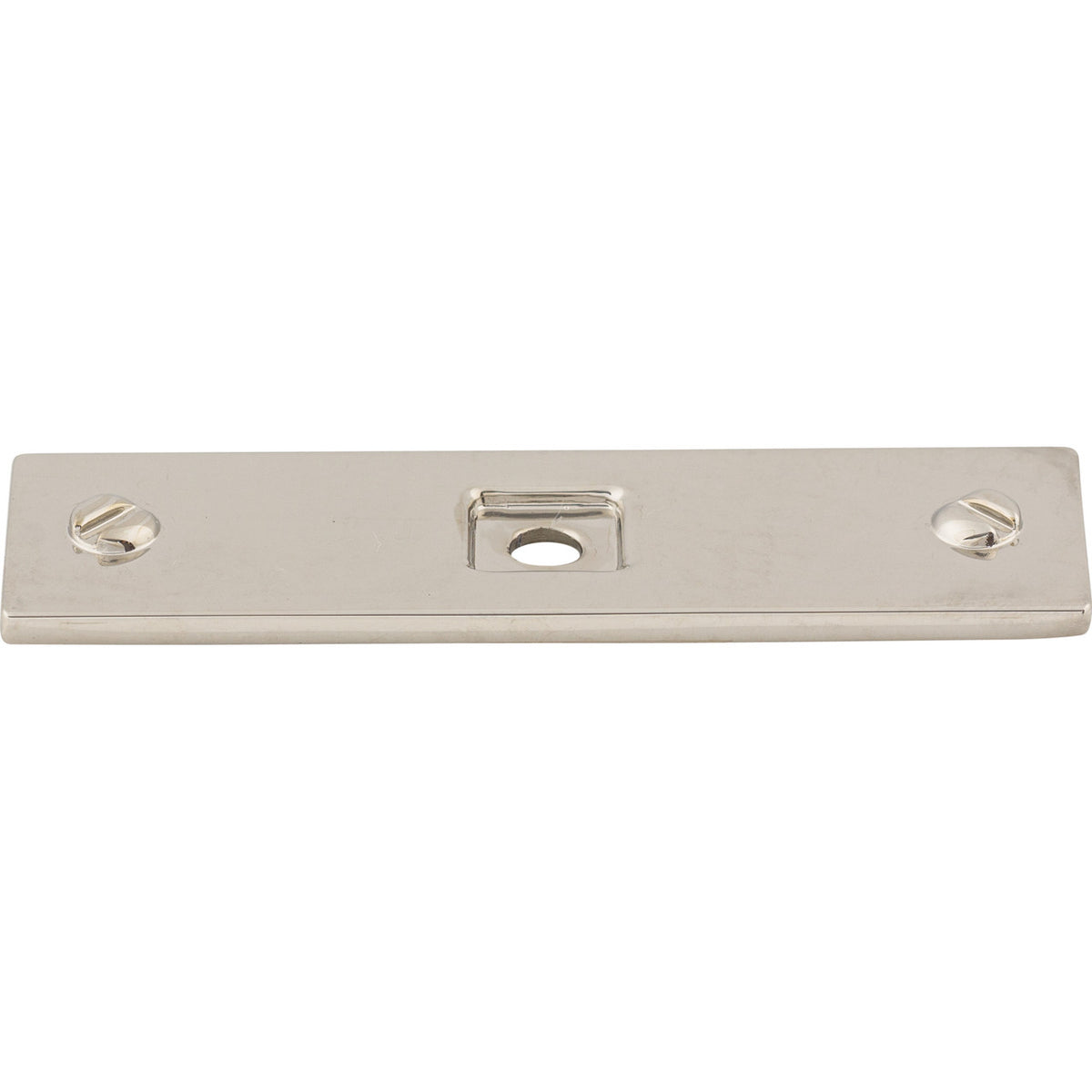 Top Knobs TK741PN: Channing Rectangle Backplate - Polished Nickel