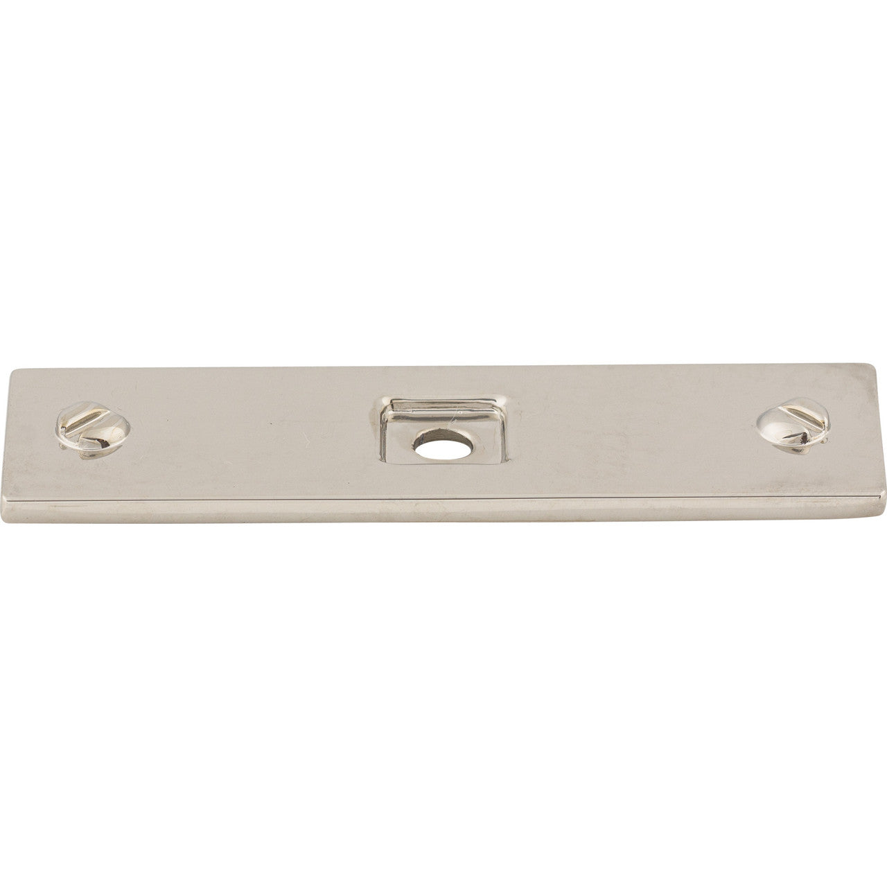 Top Knobs TK741PN: Channing Rectangle Backplate - Polished Nickel
