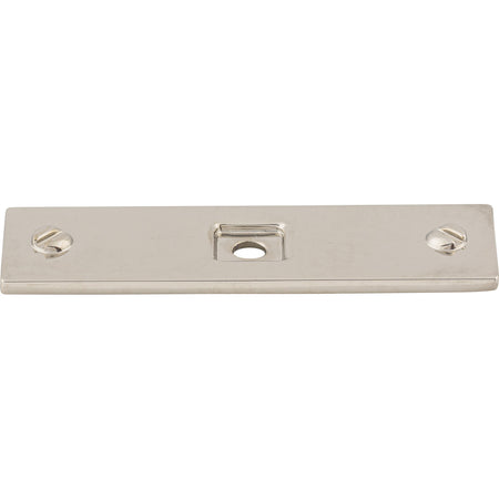 Top Knobs TK741PN: Channing Rectangle Backplate - Polished Nickel