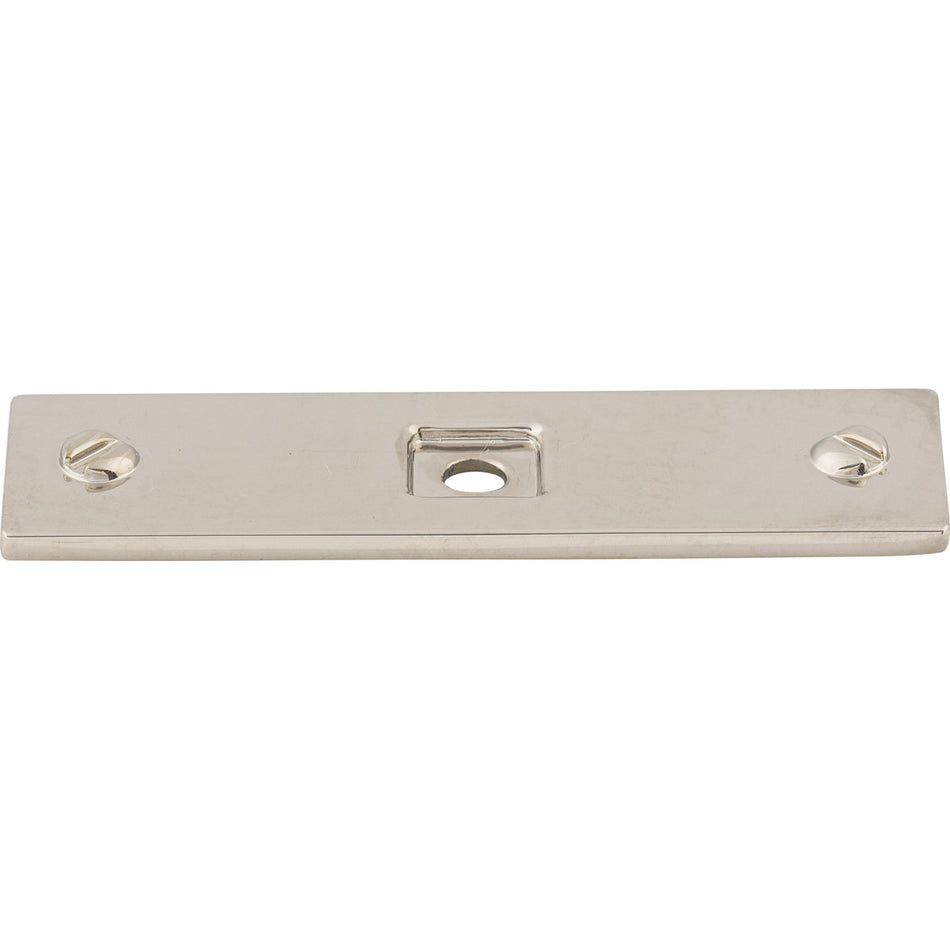 Top Knobs TK741PN: Channing Rectangle Backplate - Polished Nickel