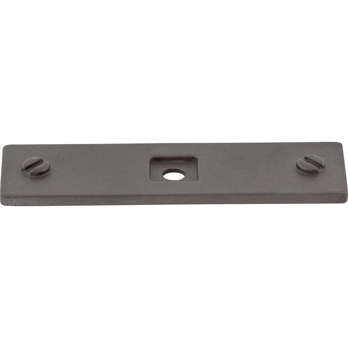 Top Knobs TK741SAB: Channing Rectangle Backplate - Sable