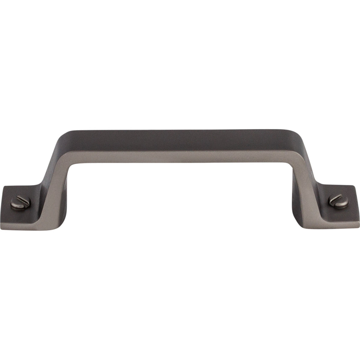 Top Knobs TK742AG: 3" cc Channing Flat Bar Cabinet Pull - Ash Gray