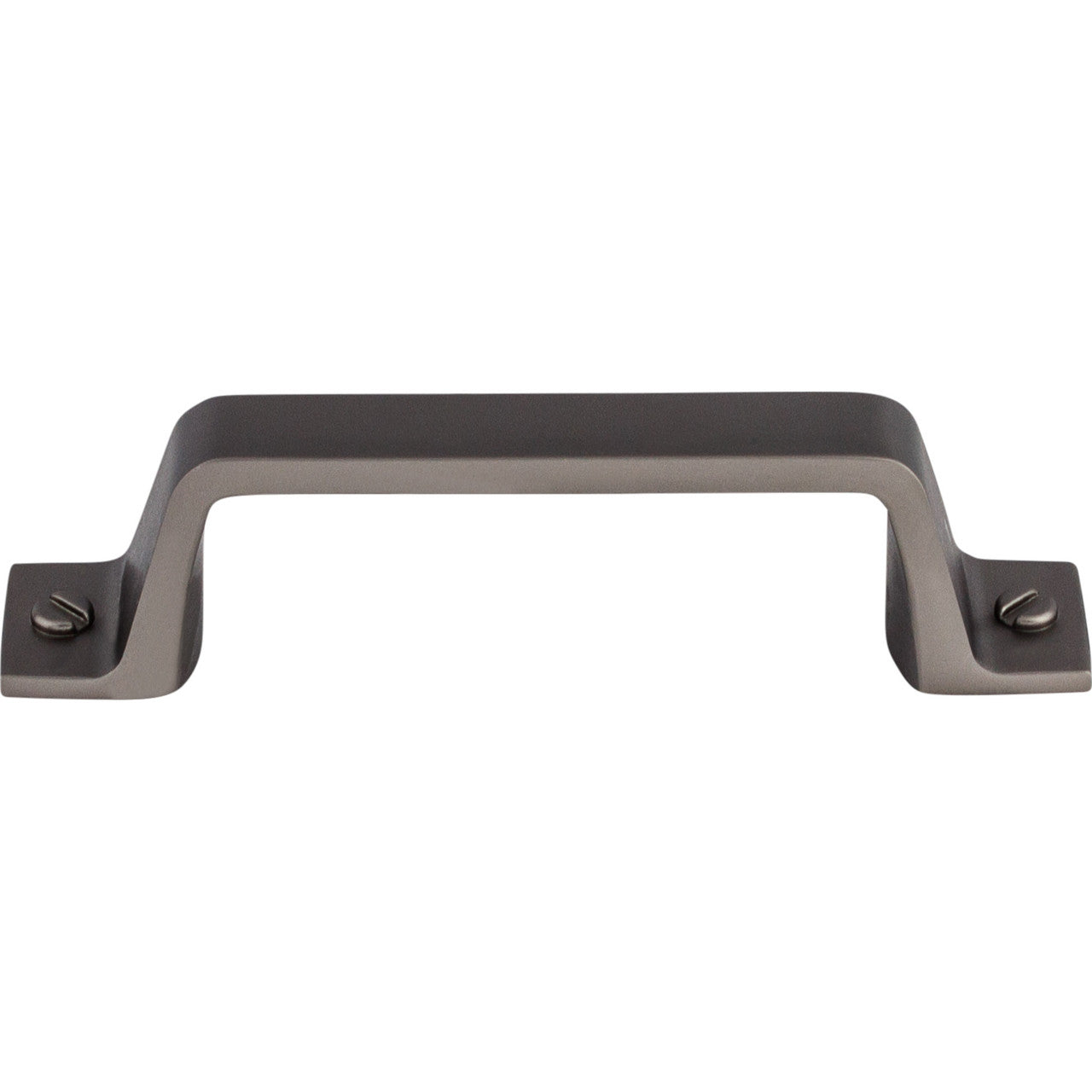 Top Knobs TK742AG: 3" cc Channing Flat Bar Cabinet Pull - Ash Gray