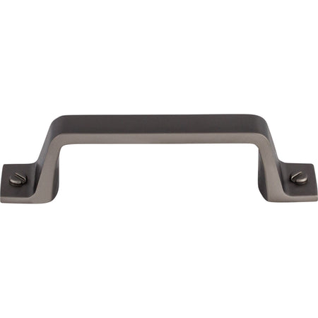 Top Knobs TK742AG: 3" cc Channing Flat Bar Cabinet Pull - Ash Gray
