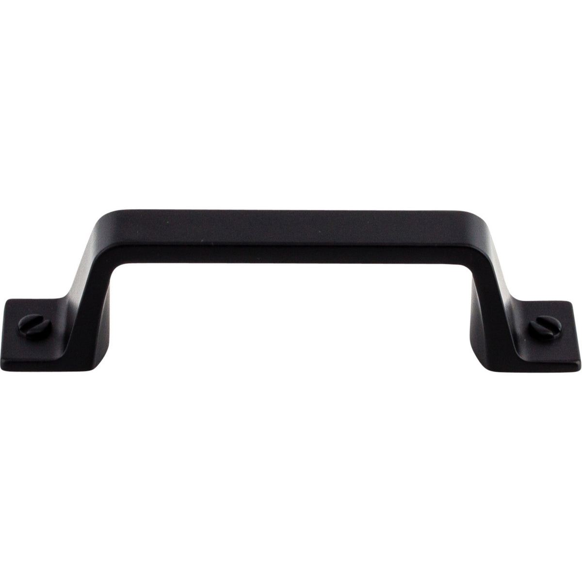 Top Knobs TK742BLK: 3" cc Channing Flat Bar Cabinet Pull - Flat Black